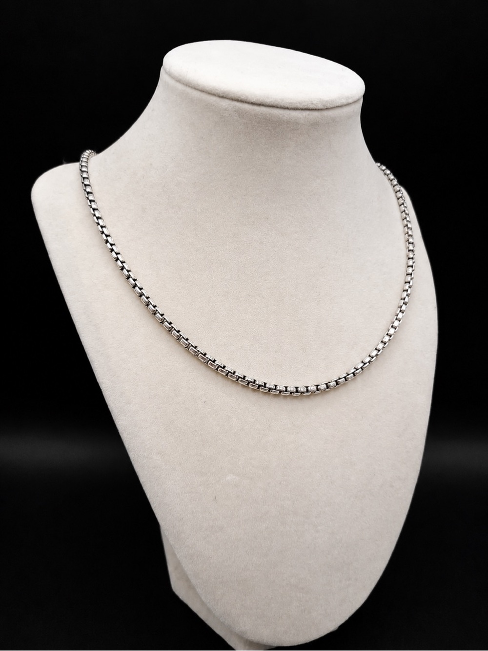 David Yurman 3.6mm Box Chain Necklace In Sterling Silver, 22”